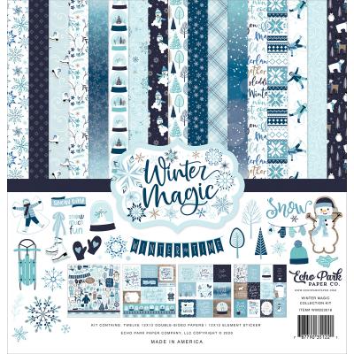 Echo Park Winter Magic Designpapier - Collection Kit